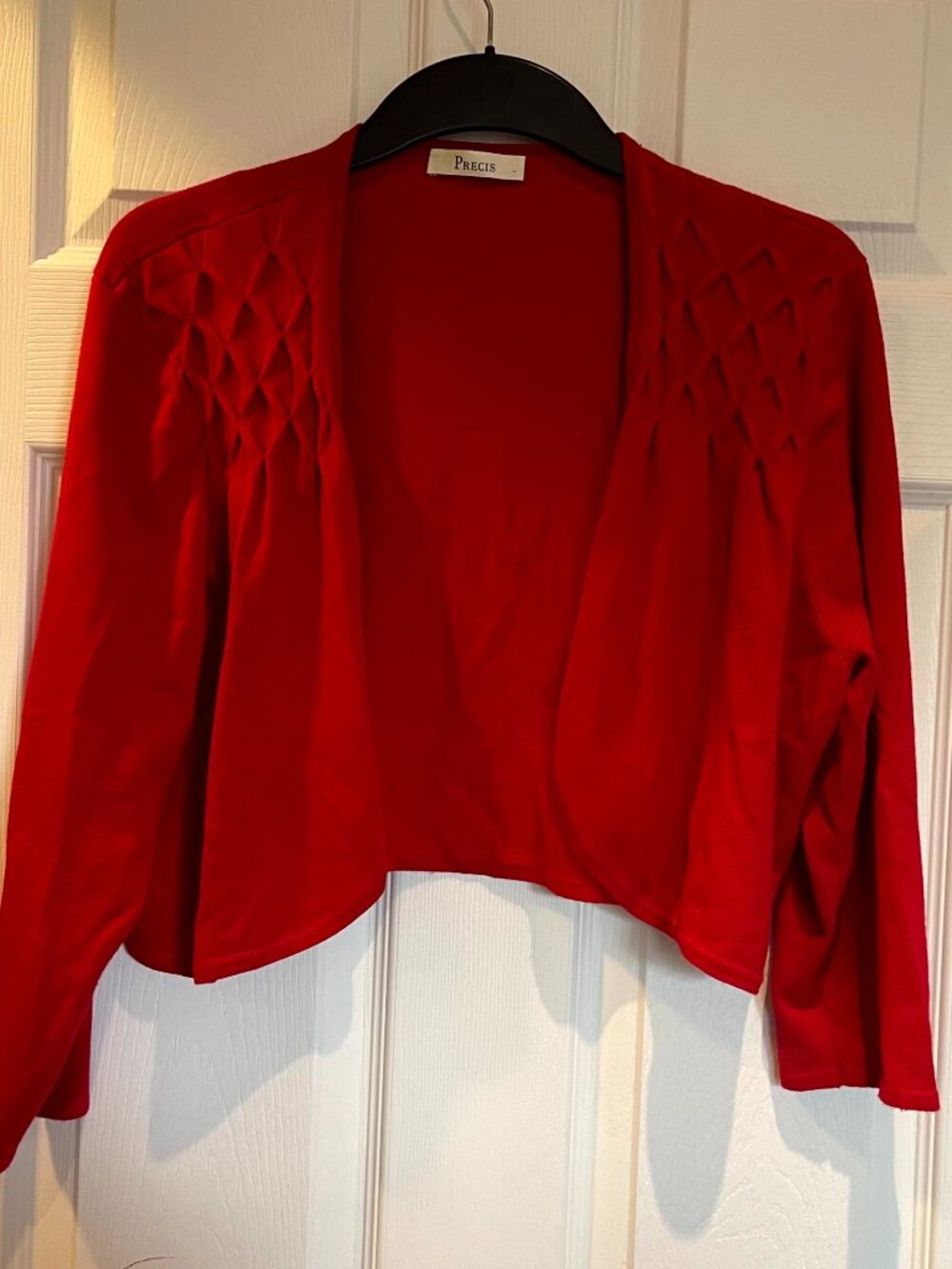 bolero style vest in red, size XL, by Precis